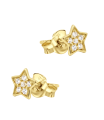 Starlit Glow Silver Stud Earring STS-6914